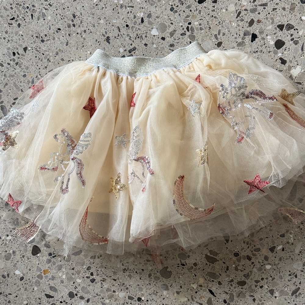 Lola and the Boys Golden Unicorn Sequin Tutu